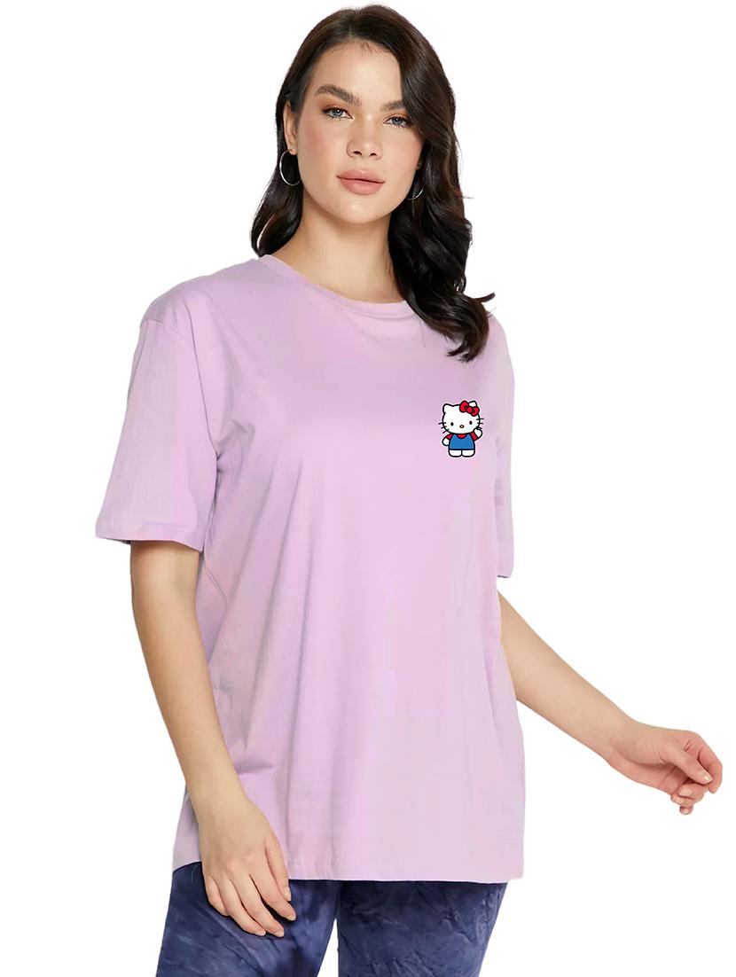 purple cotton regular tshirt - 19985458 - Zoom Image - 0