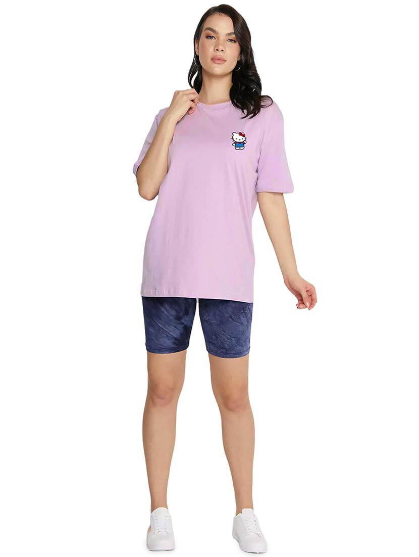 purple cotton regular tshirt - 19985458 - Standard Image - 3