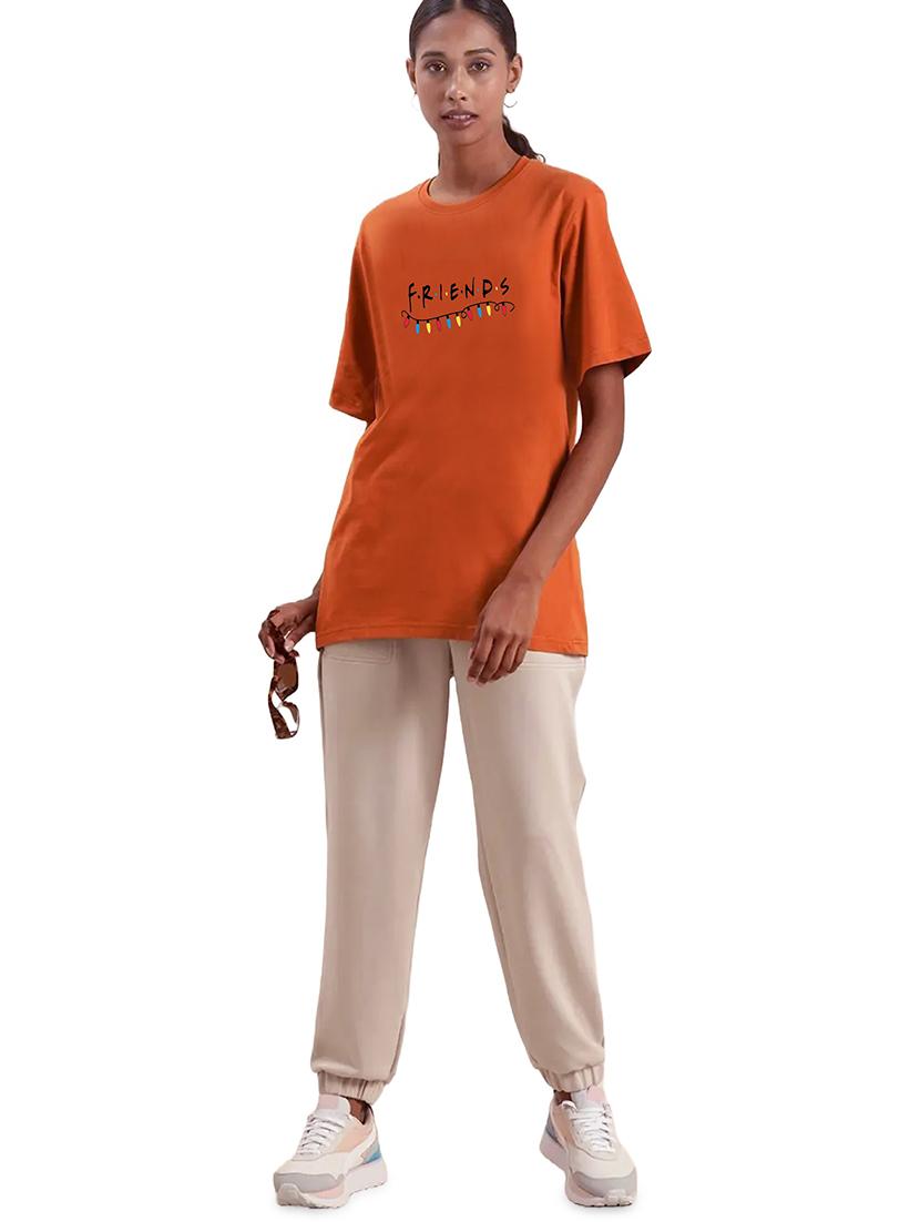 brown cotton regular tshirt - 19985491 - Standard Image - 3