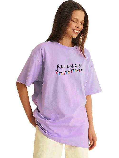 purple cotton regular tshirt - 19985497 -  Standard Image - 0