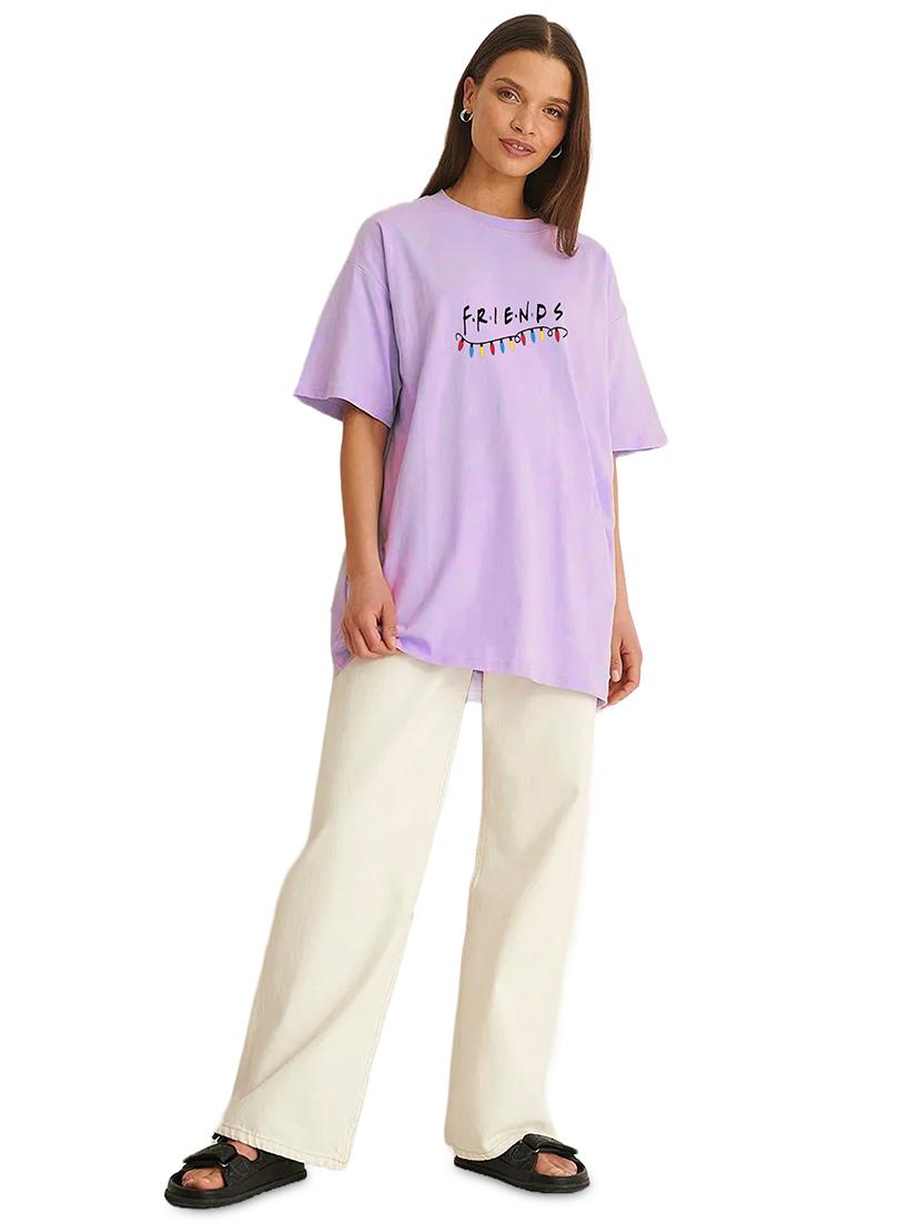 purple cotton regular tshirt - 19985497 - Standard Image - 3