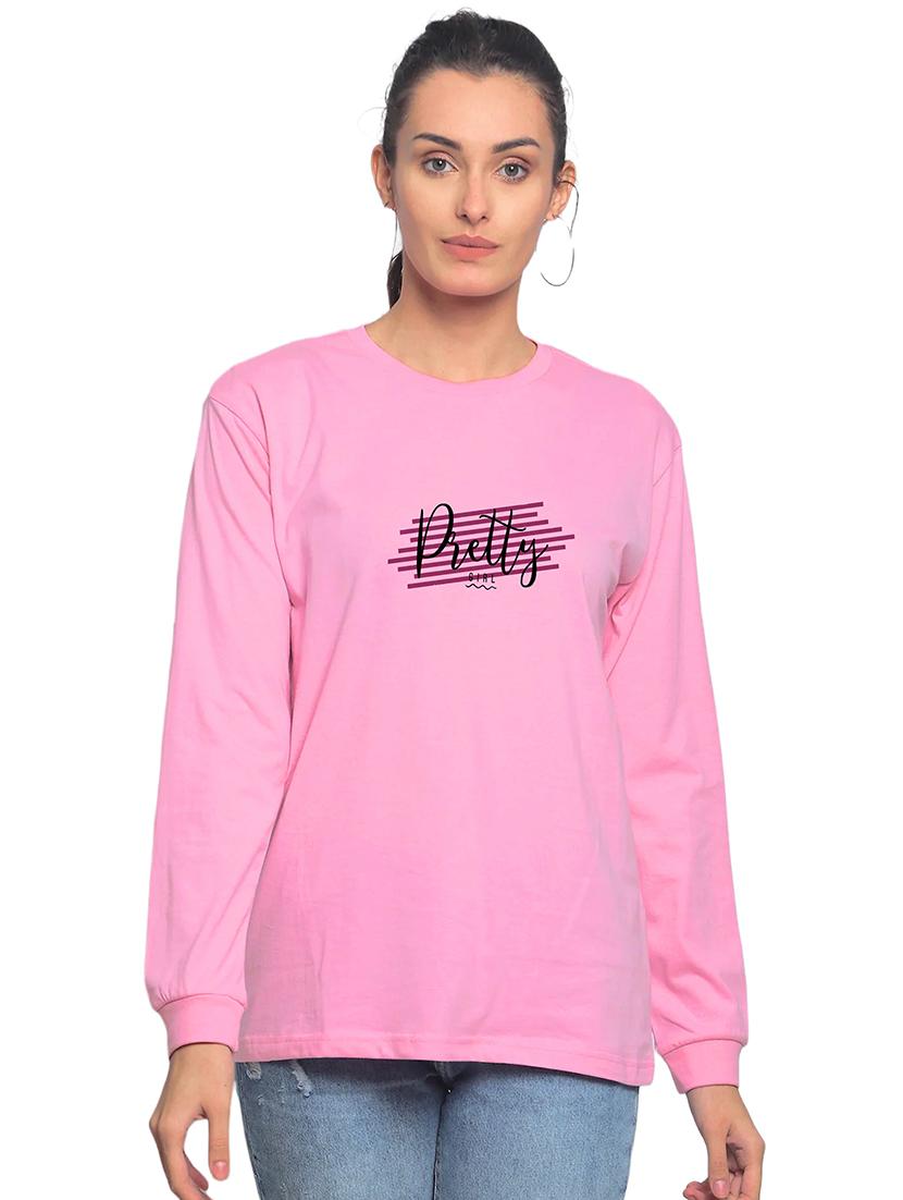pink cotton regular tshirt - 19985514 - Zoom Image - 0