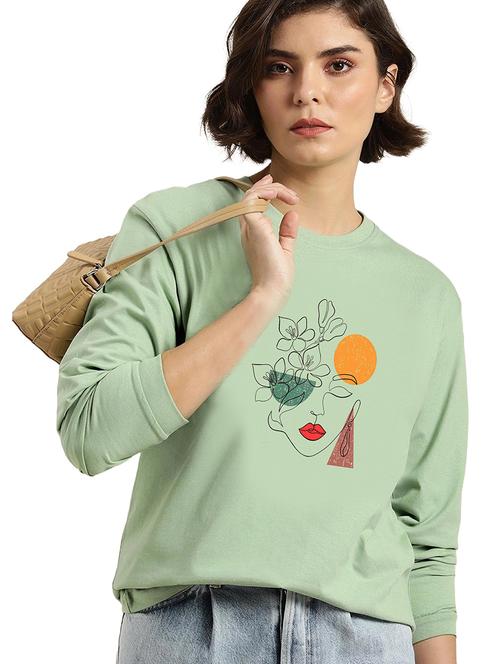 green cotton regular tshirt - 19985519 - Standard Image - 0
