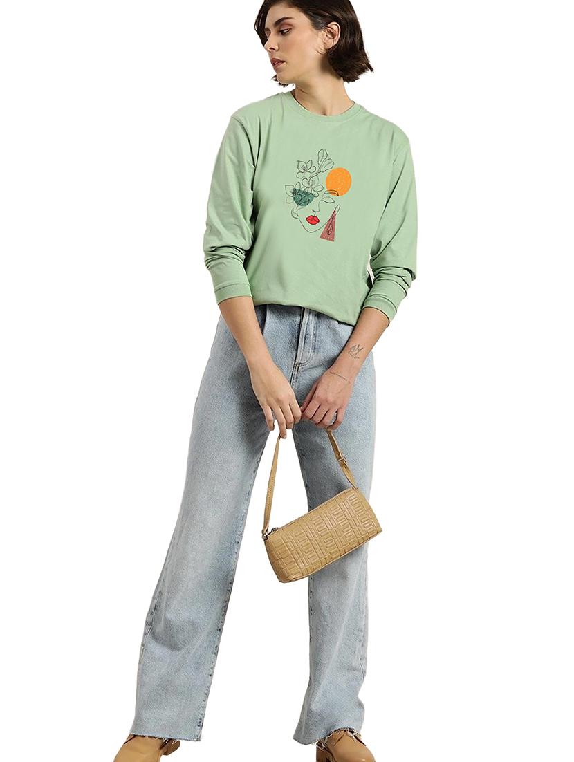 green cotton regular tshirt - 19985519 - Standard Image - 3