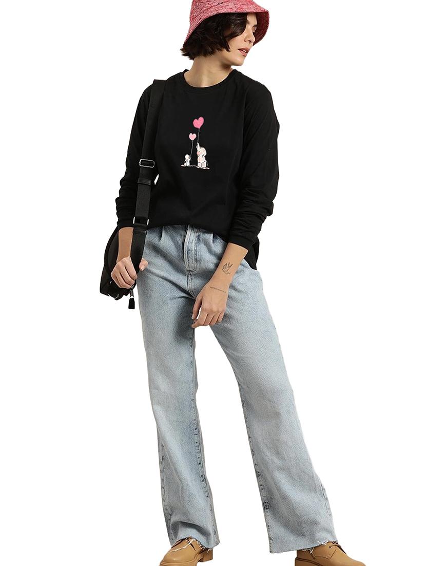 black cotton regular tshirt - 19985521 - Standard Image - 3