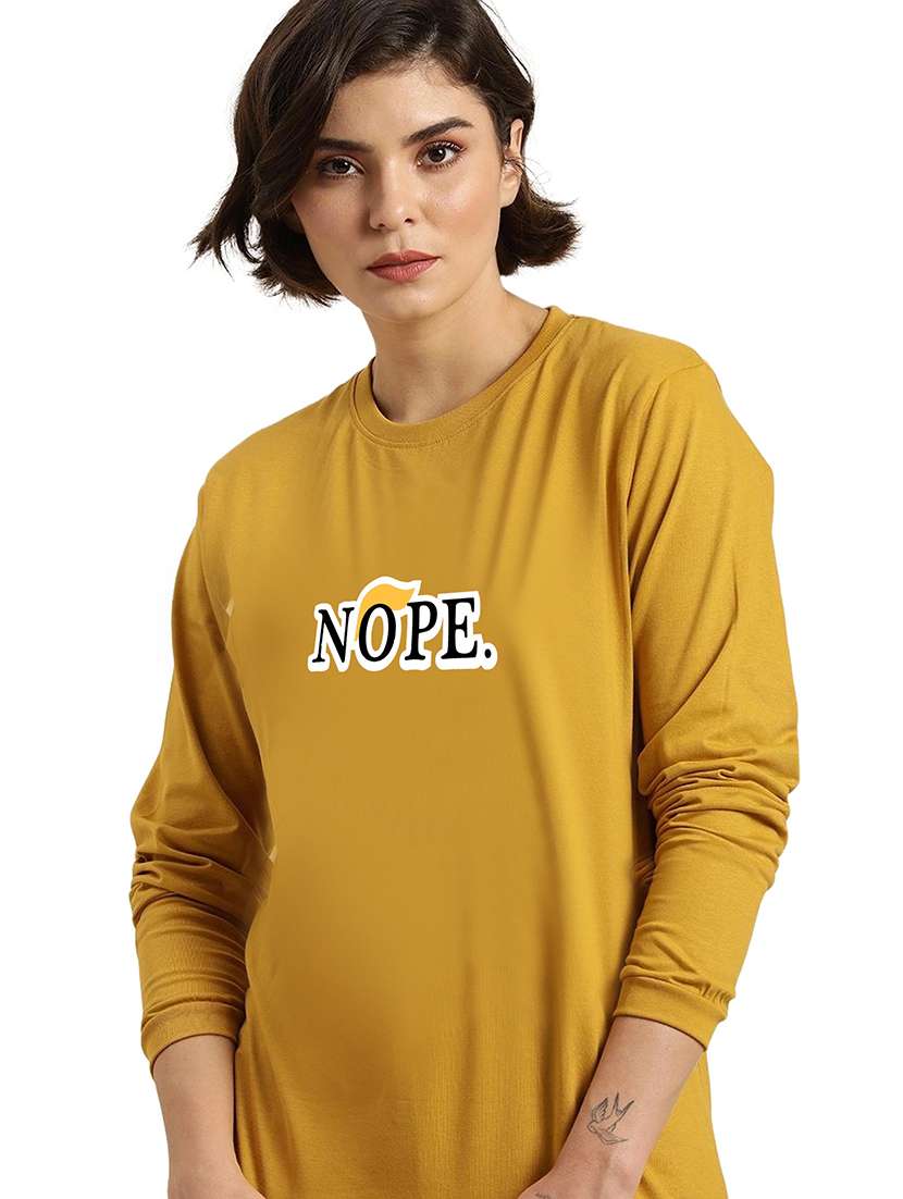yellow cotton regular tshirt - 19985526 - Zoom Image - 0