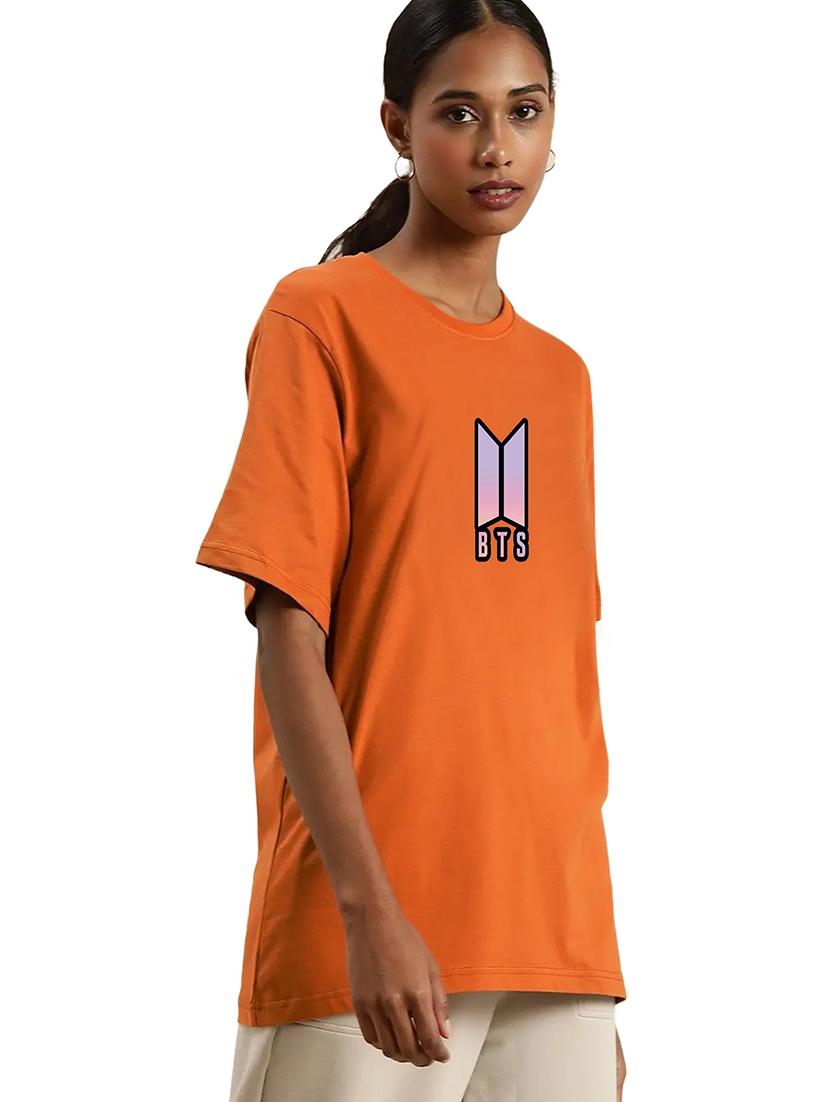 brown cotton regular tshirt - 19985528 - Zoom Image - 0