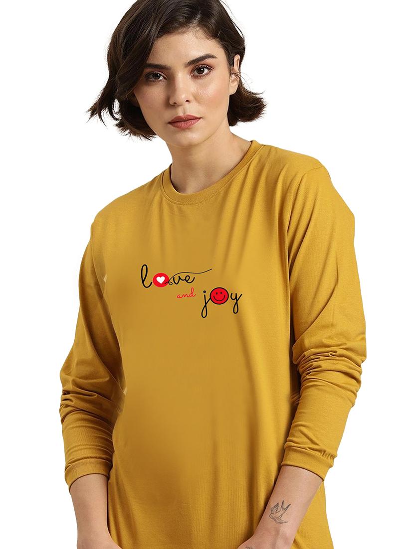yellow cotton regular tshirt - 19985581 - Zoom Image - 0