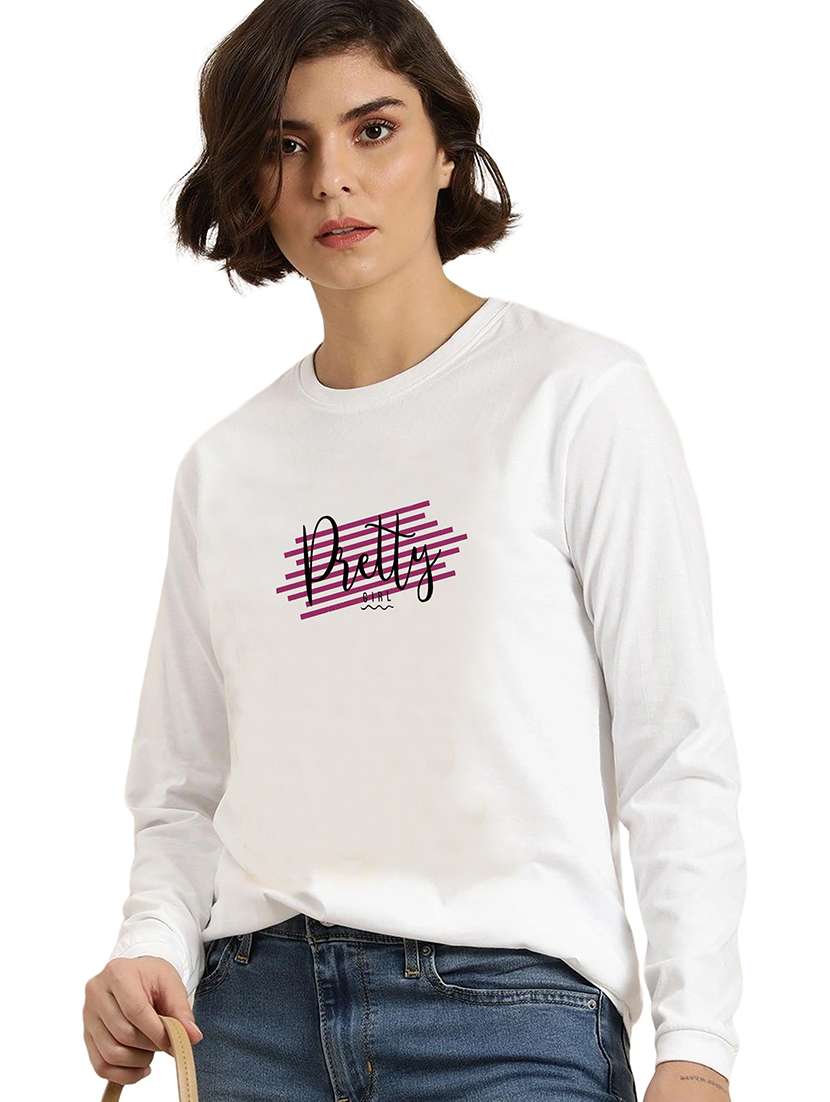 white cotton regular tshirt - 19985605 - Zoom Image - 0
