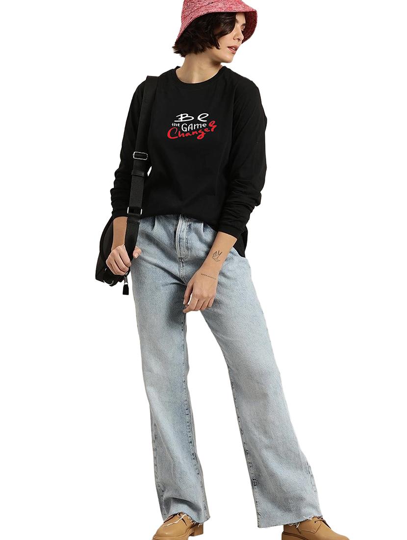 black cotton regular tshirt - 19985625 - Standard Image - 3