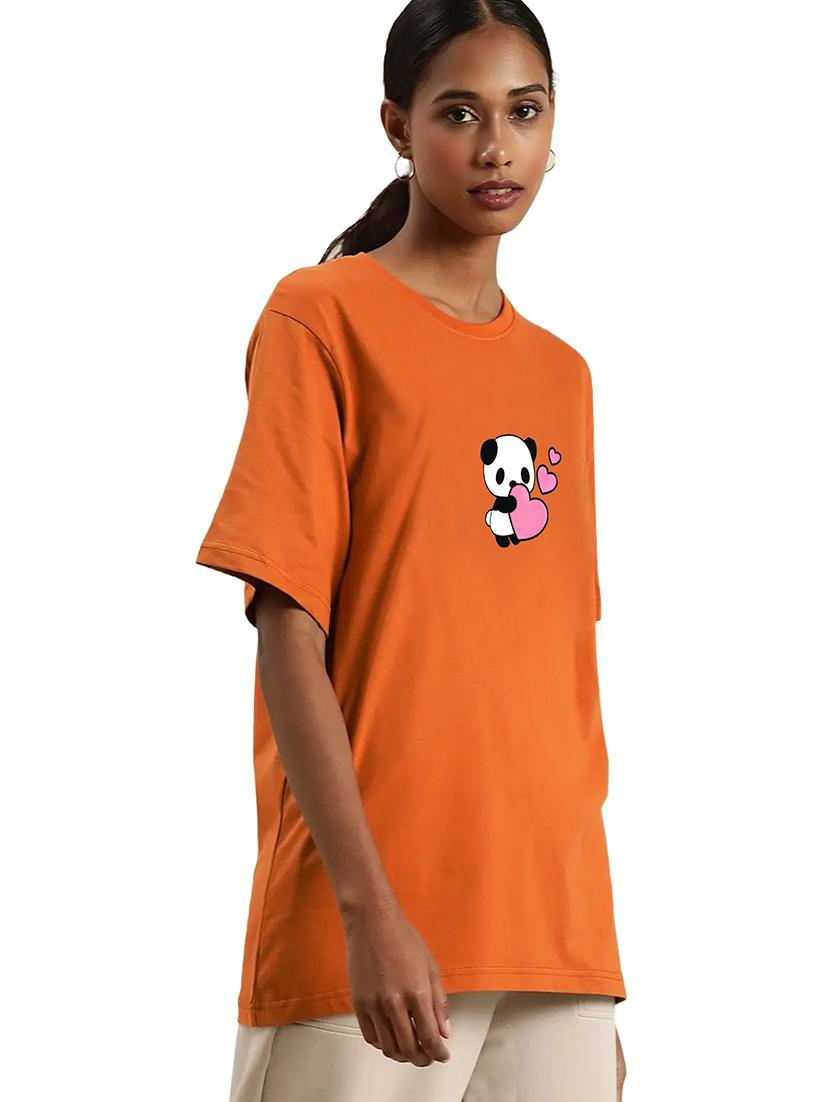brown cotton regular tshirt - 19985638 - Zoom Image - 0