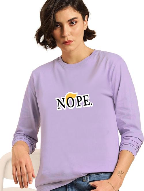purple cotton regular tshirt - 19985649 - Standard Image - 0