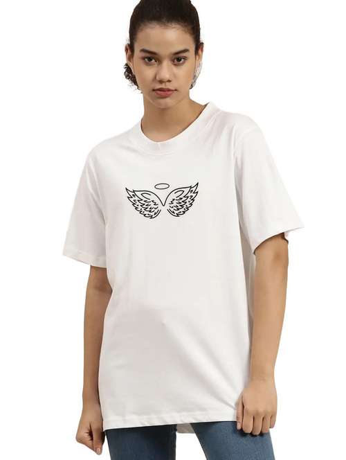 white cotton regular tshirt - 19985662 - Standard Image - 0
