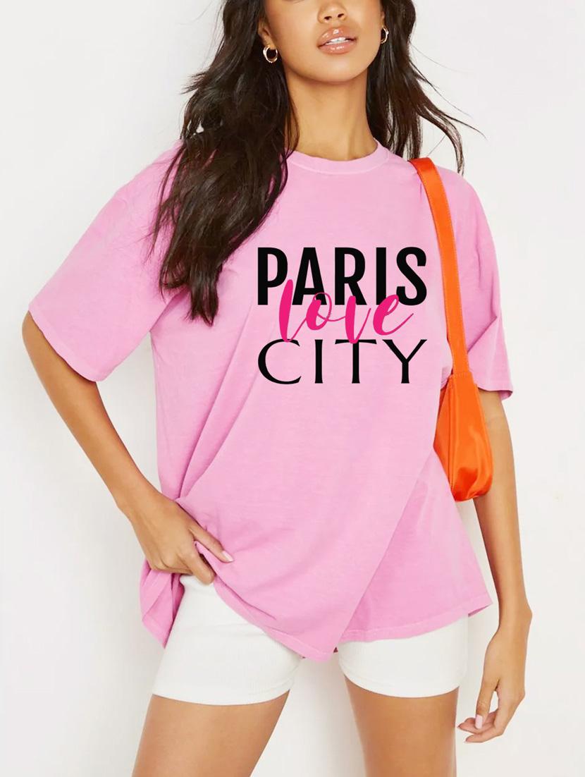 pink cotton regular tshirt - 19985668 - Zoom Image - 0