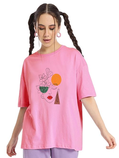 pink cotton regular tshirt - 19985727 -  Standard Image - 0