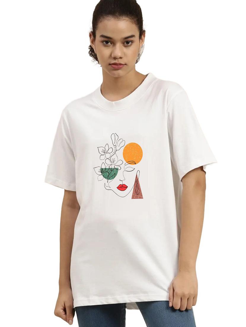 white cotton regular tshirt - 19985729 - Zoom Image - 0