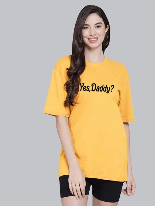 yellow cotton regular tshirt - 19985744 - Standard Image - 0