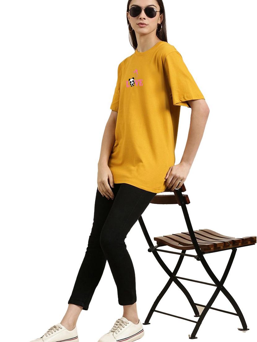 yellow cotton regular tshirt - 19985763 - Standard Image - 3