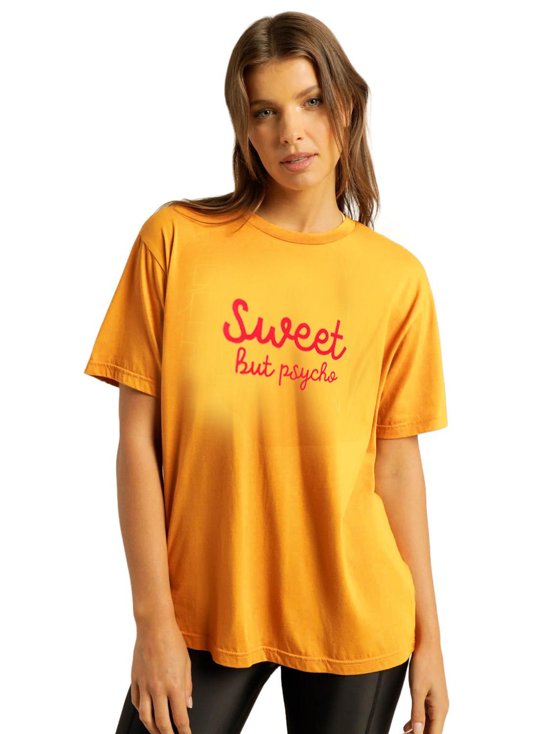 yellow cotton regular tshirt - 19985772 - Zoom Image - 0