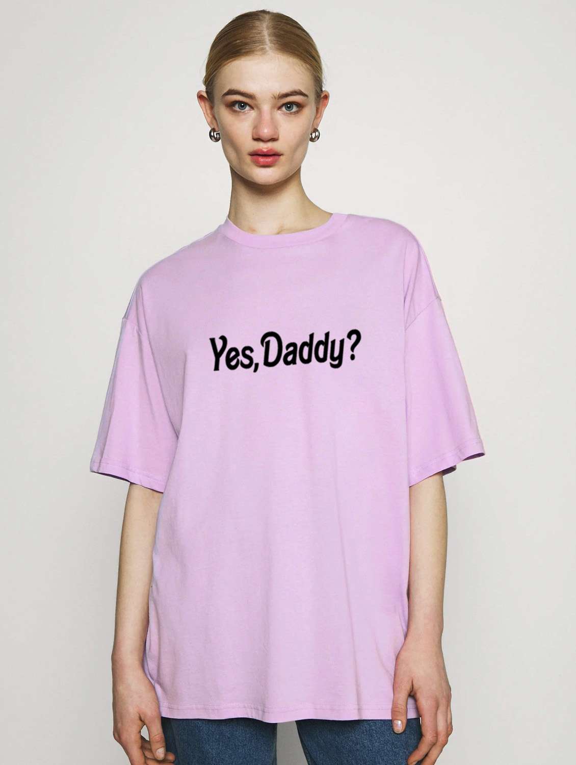 purple cotton regular tshirt