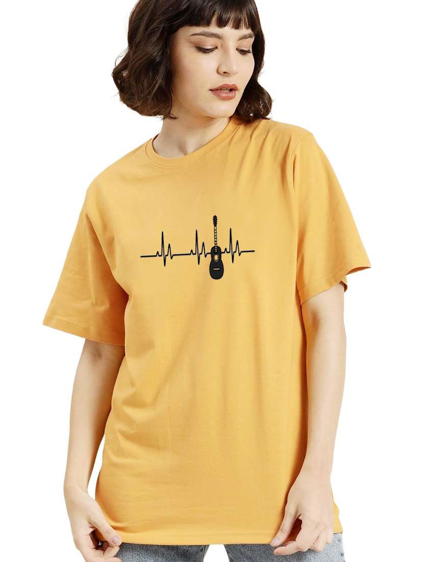 yellow cotton regular tshirt - 19985803 - Zoom Image - 0