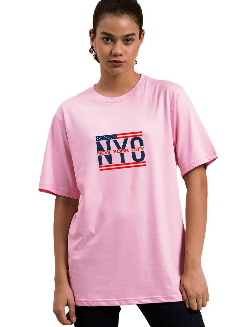 pink cotton regular tshirt - 19985818 - Zoom Image - 0