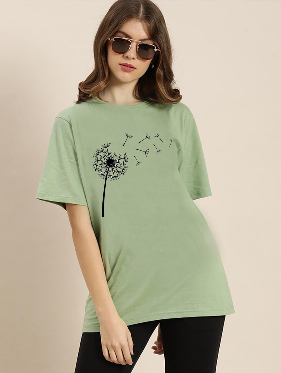 green cotton regular tshirt - 19985835 -  Zoom Image - 0