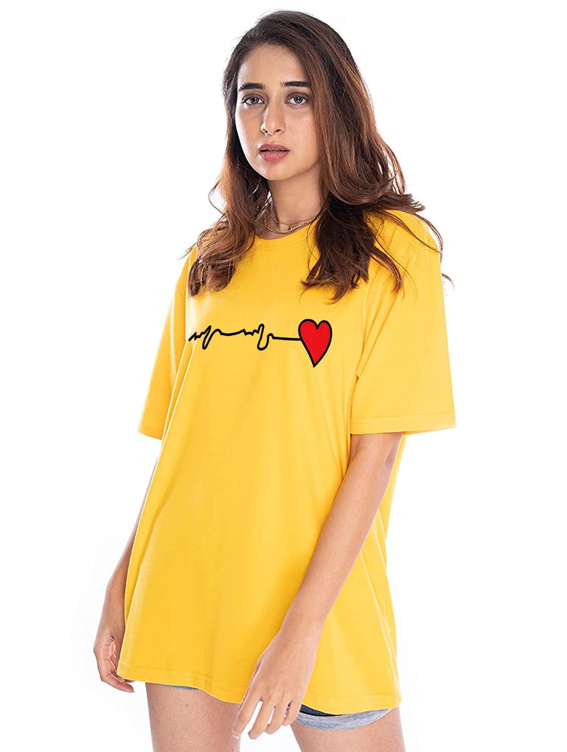 yellow cotton regular tshirt - 19985860 - Zoom Image - 0