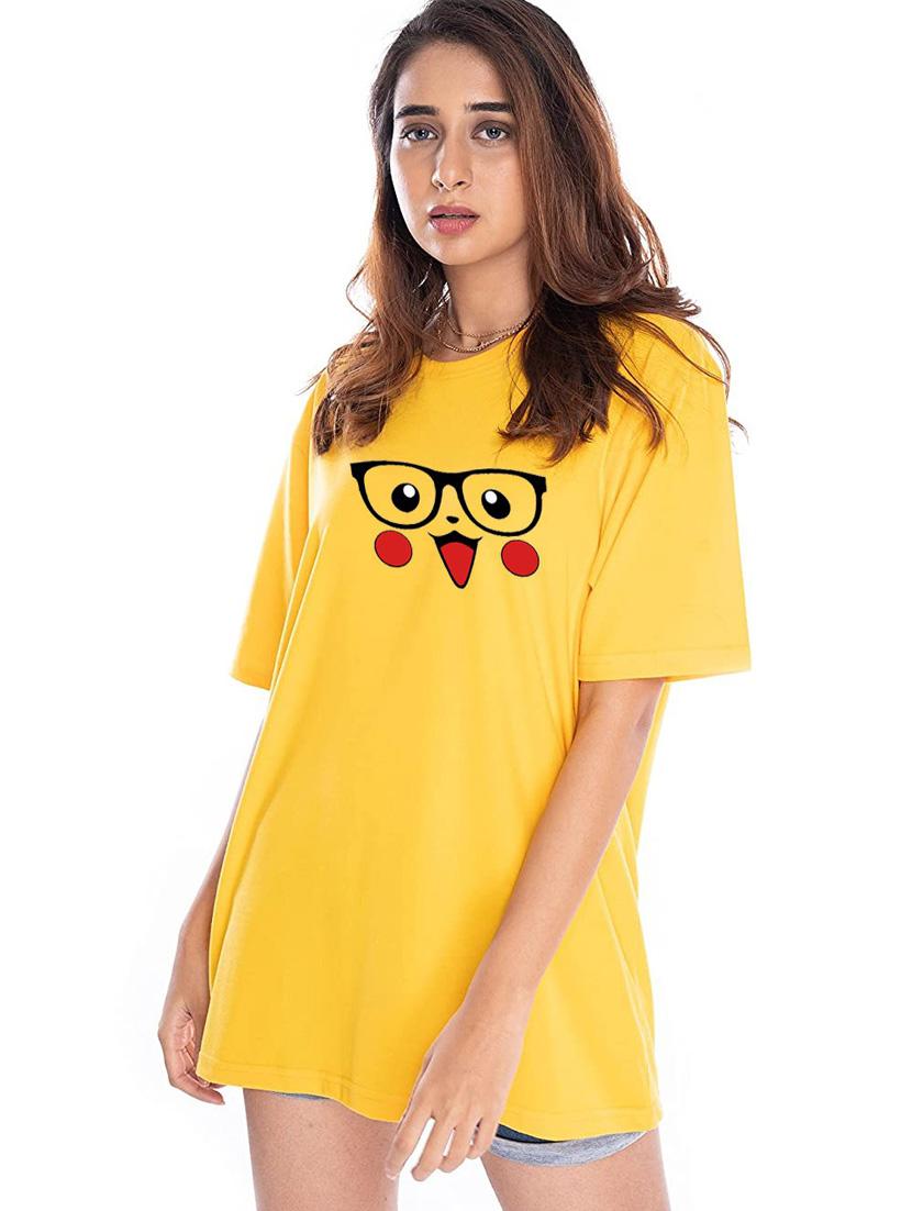 yellow cotton regular tshirt - 19985876 - Zoom Image - 0