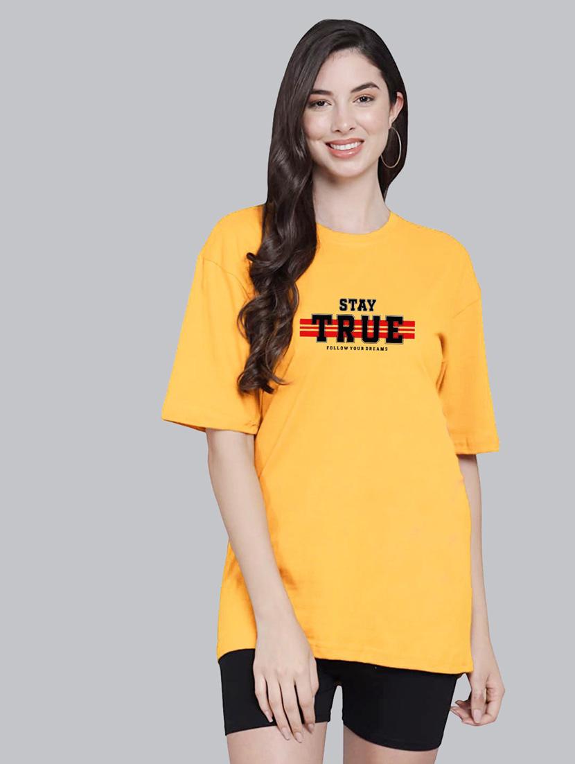 yellow cotton regular tshirt - 19985884 - Zoom Image - 0