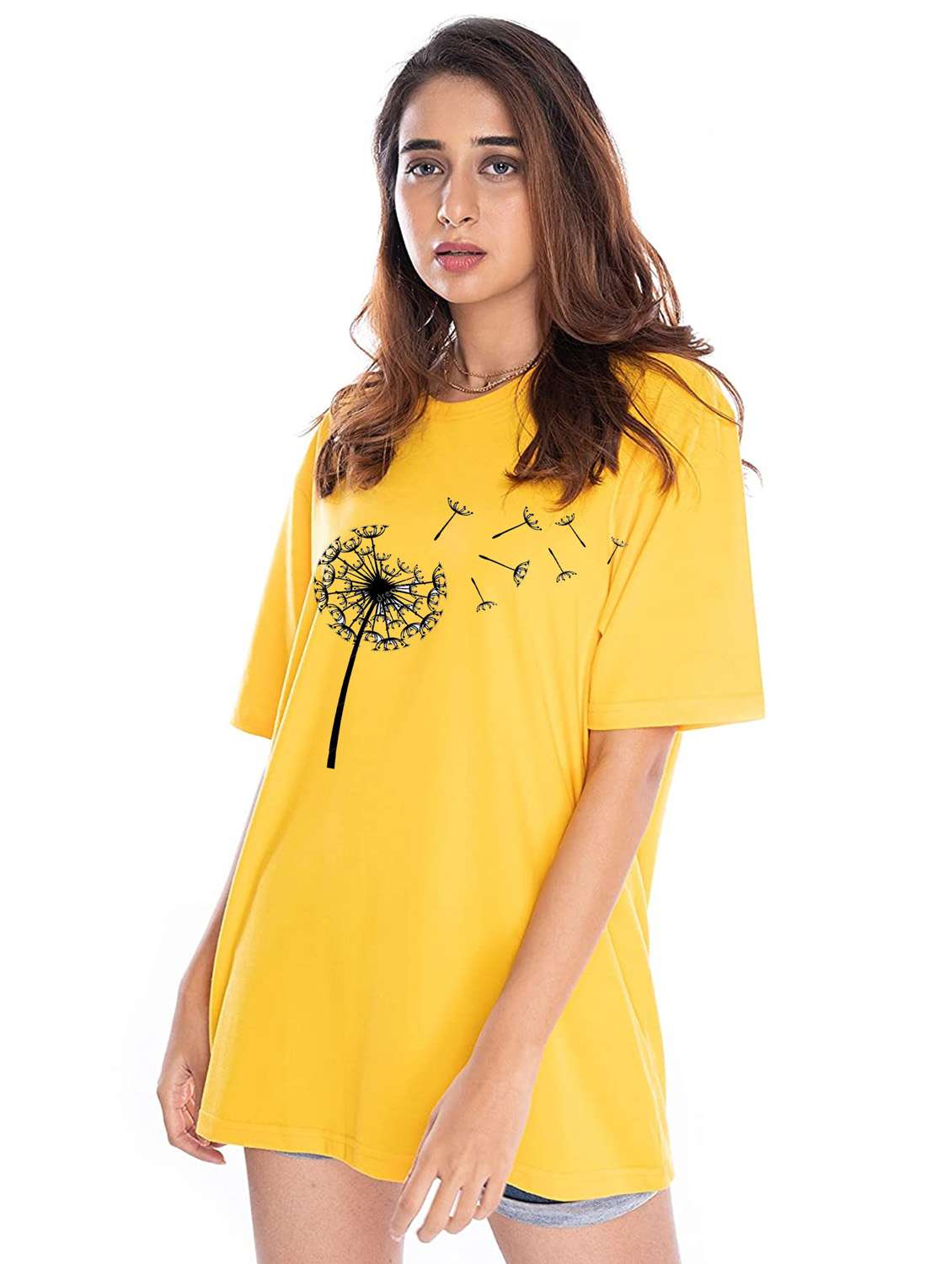 yellow cotton regular tshirt - 19985895 -  Zoom Image - 0