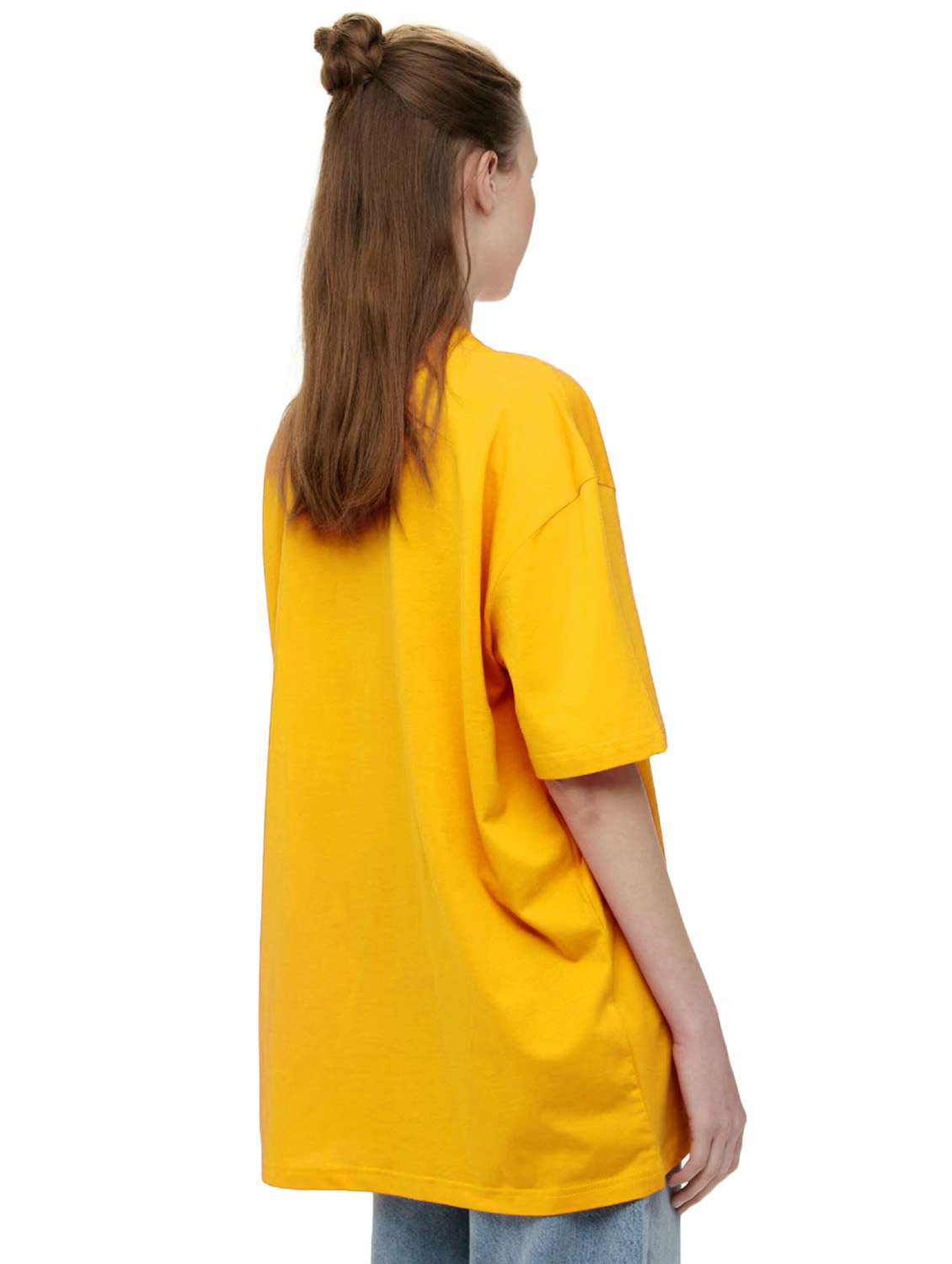 yellow cotton regular tshirt - 19985907 - Standard Image - 3