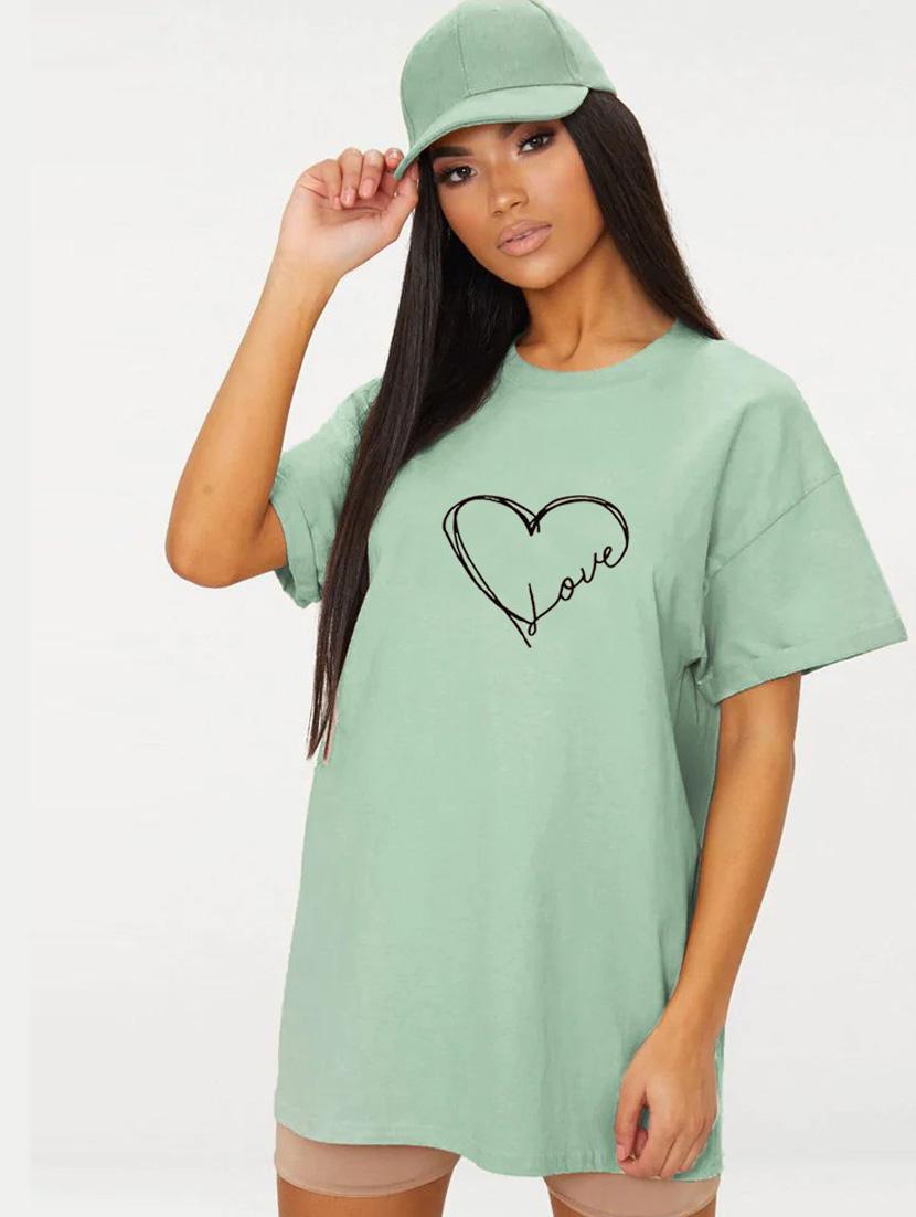 green cotton regular tshirt - 19985908 -  Zoom Image - 0