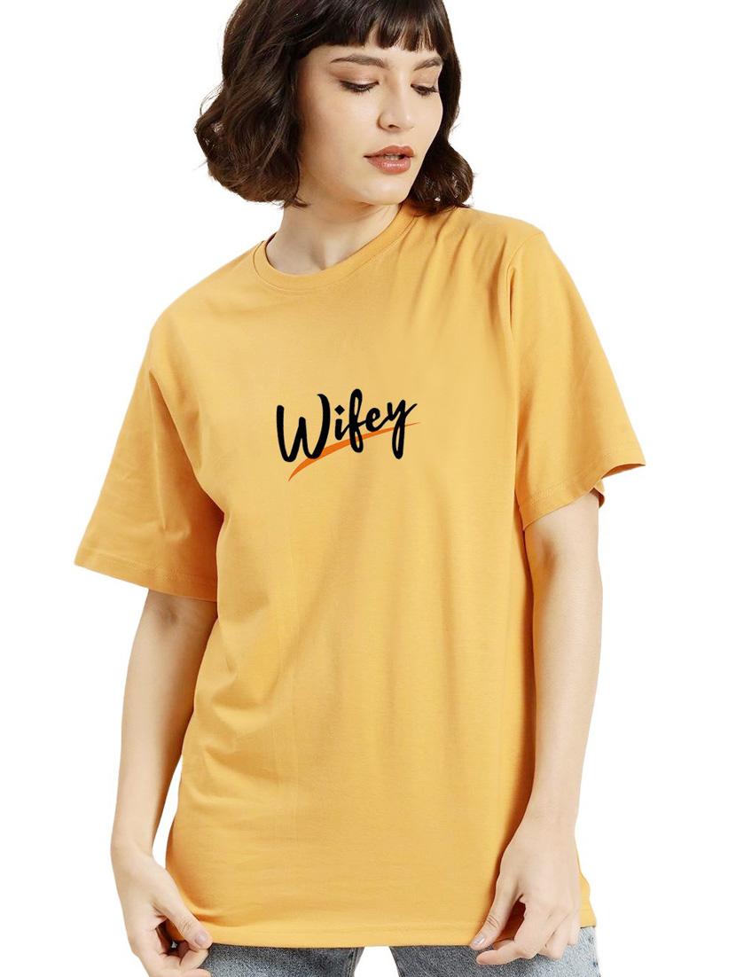 yellow cotton regular tshirt - 19985937 - Zoom Image - 0