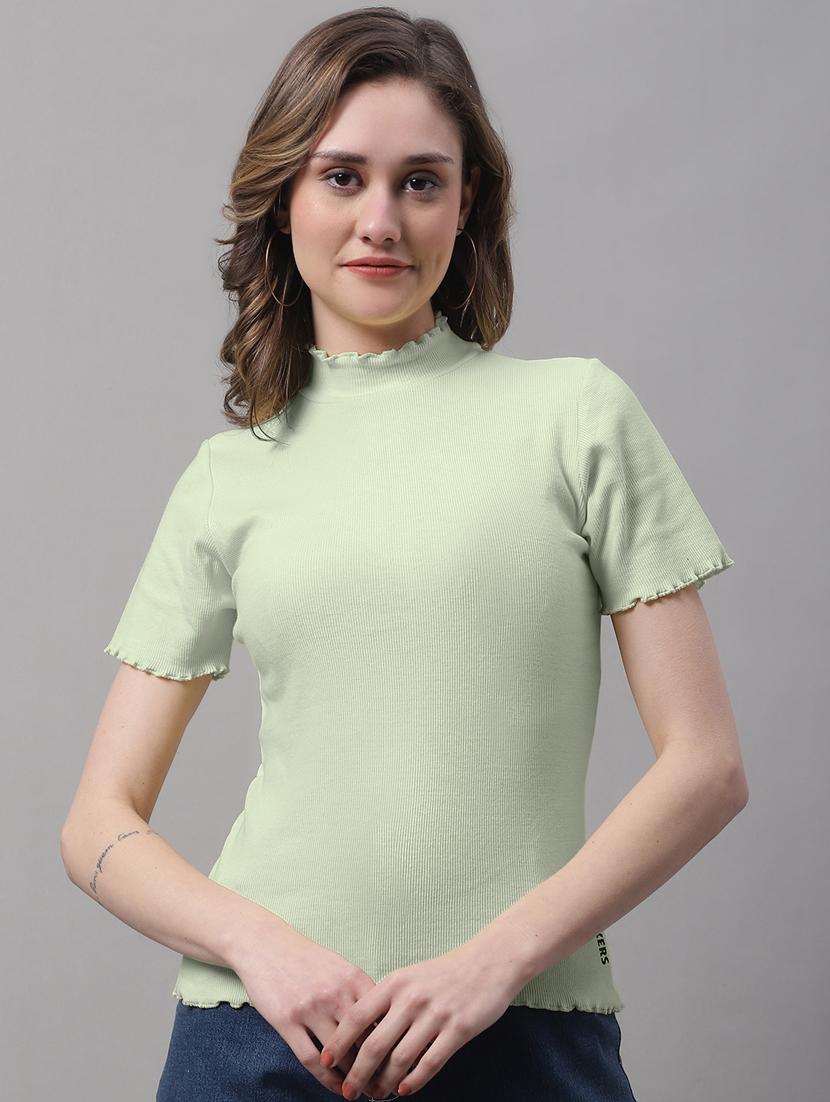 women's straight mock neck top - 19986060 -  Zoom Image - 0