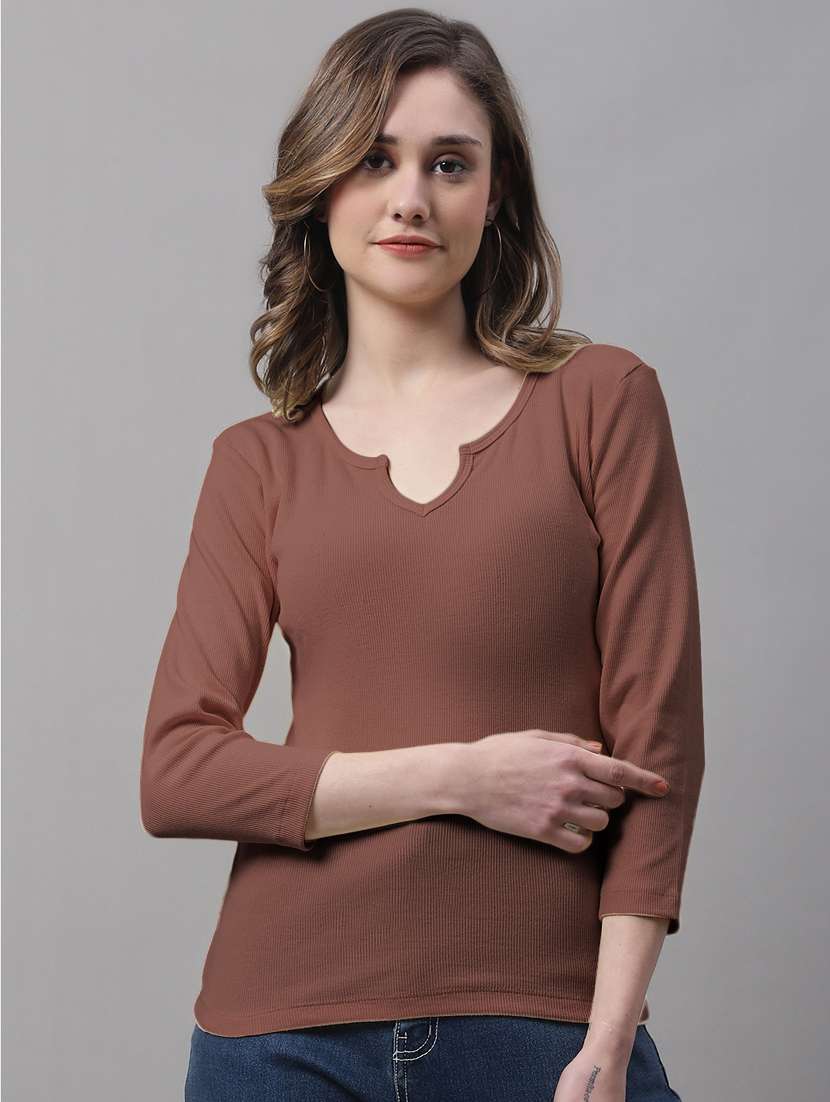 women's a line notch neck top - 19986149 -  Zoom Image - 0
