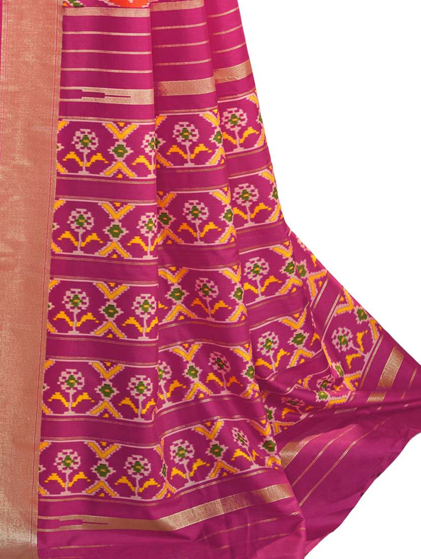 printed saree with blouse piece - 19986183 - Standard Image - 3