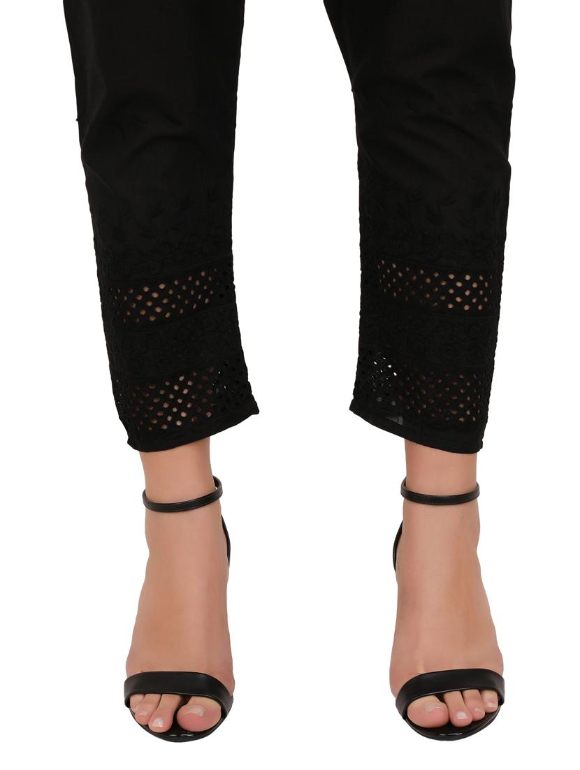 mid rise solid straight pant - 19986755 - Standard Image - 3