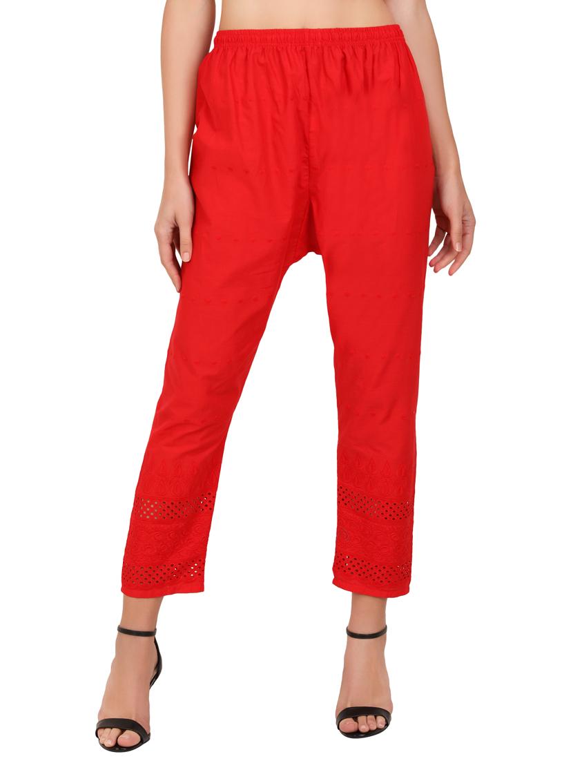 mid rise solid straight pant - 19986756 -  Zoom Image - 0