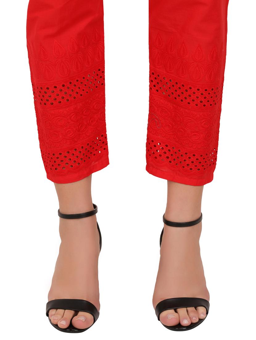 mid rise solid straight pant - 19986756 - Standard Image - 3