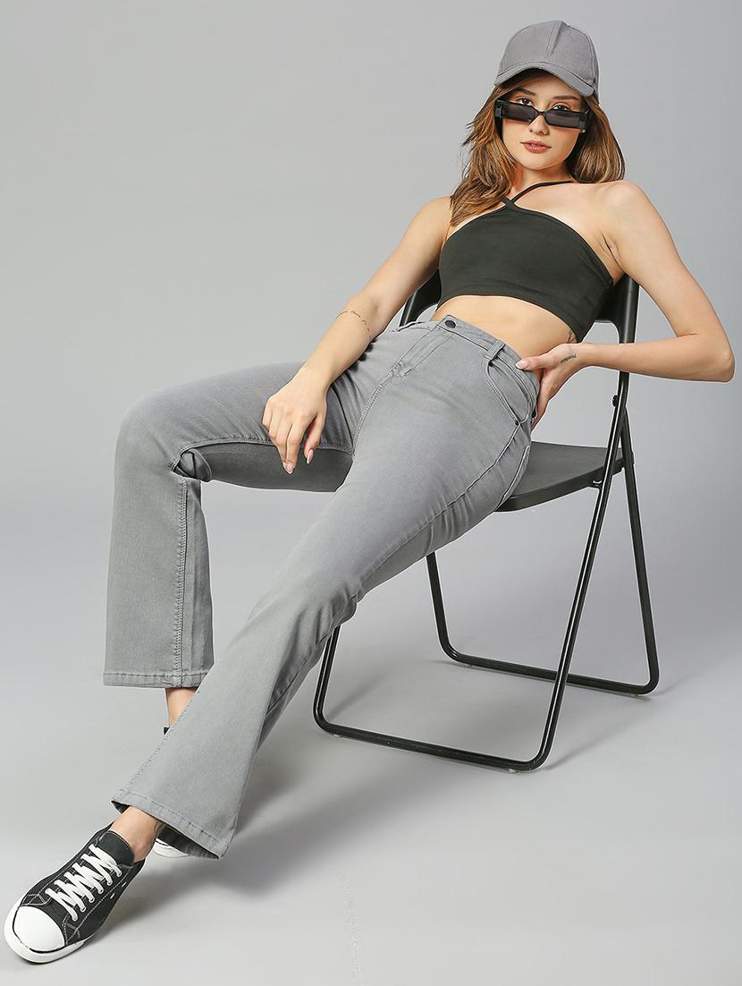 women's plain bootcut jeans - 19987180 - Standard Image - 3
