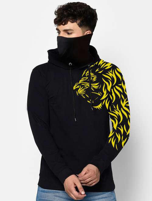 men's printed hooded sweatshirt - 19988065 - Standard Image - 0