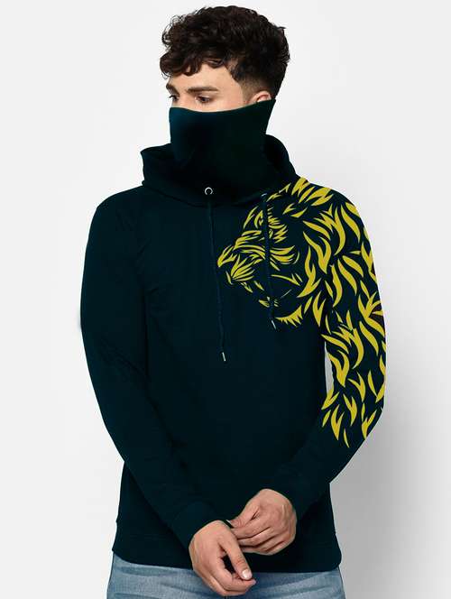 men's printed hooded sweatshirt - 19988066 - Standard Image - 0