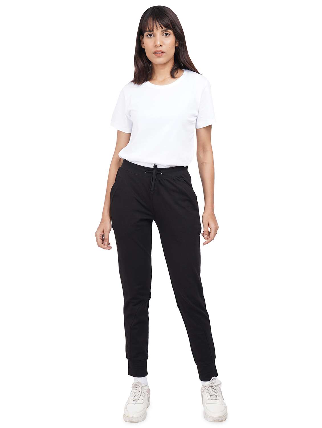 black cotton joggers - 19989277 -  Standard Image - 3