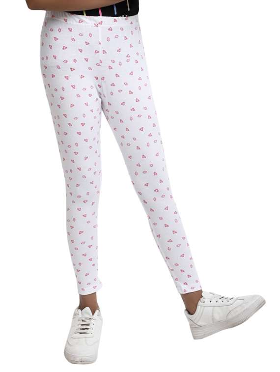 white cotton legging