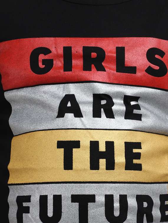 Girls Printed Cotton Regular Tee - 19989775 -  Standard Image - 3
