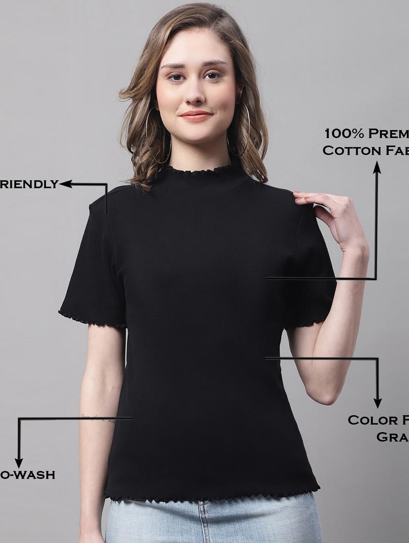 pack of solid mock neck tops - 19989822 - Standard Image - 3