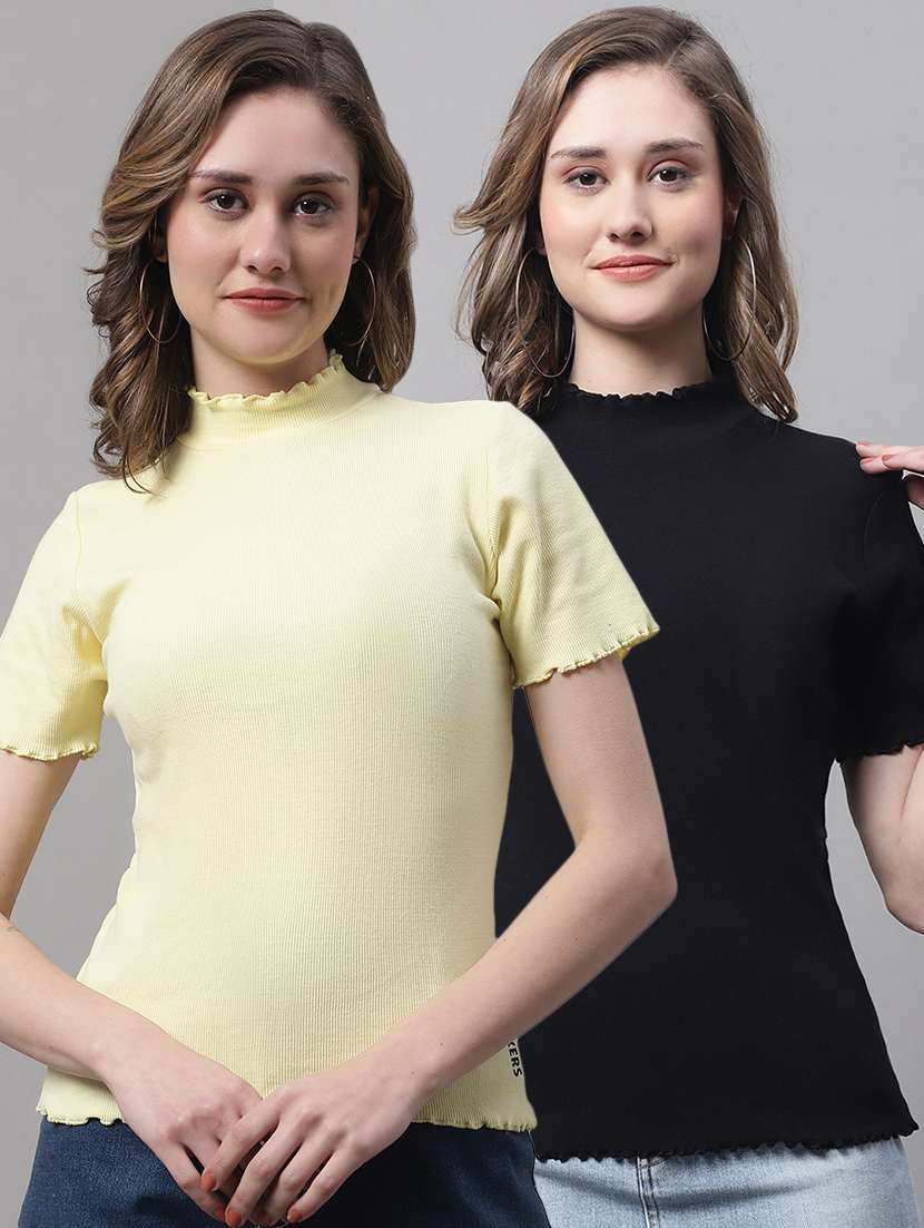 combo of 2 cotton regular top - 19989823 -  Zoom Image - 0