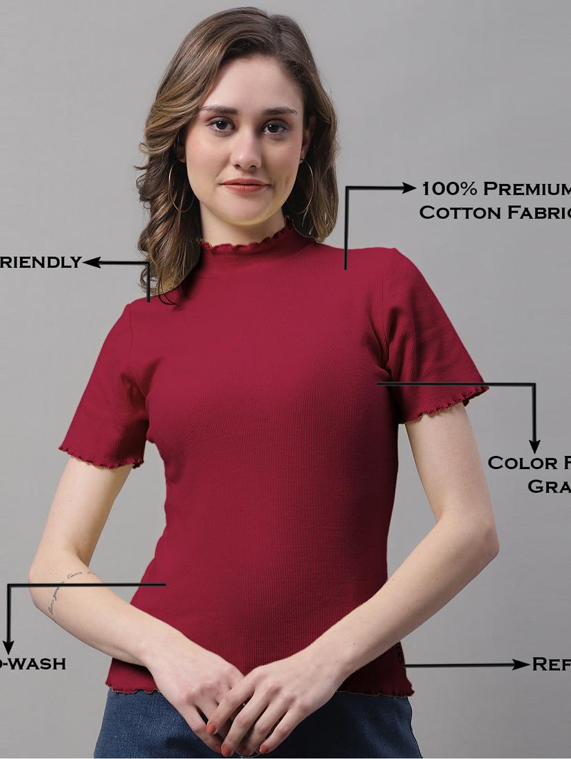 pack of solid mock neck tops - 19989883 -  Standard Image - 3