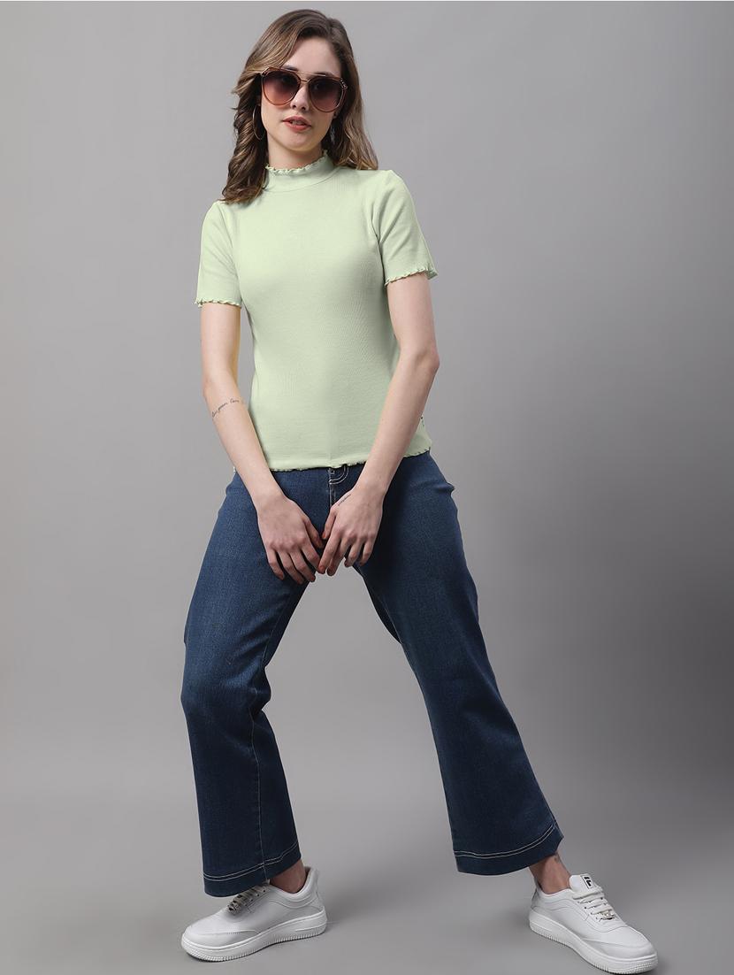 pack of solid mock neck tops - 19989883 - Standard Image - 5